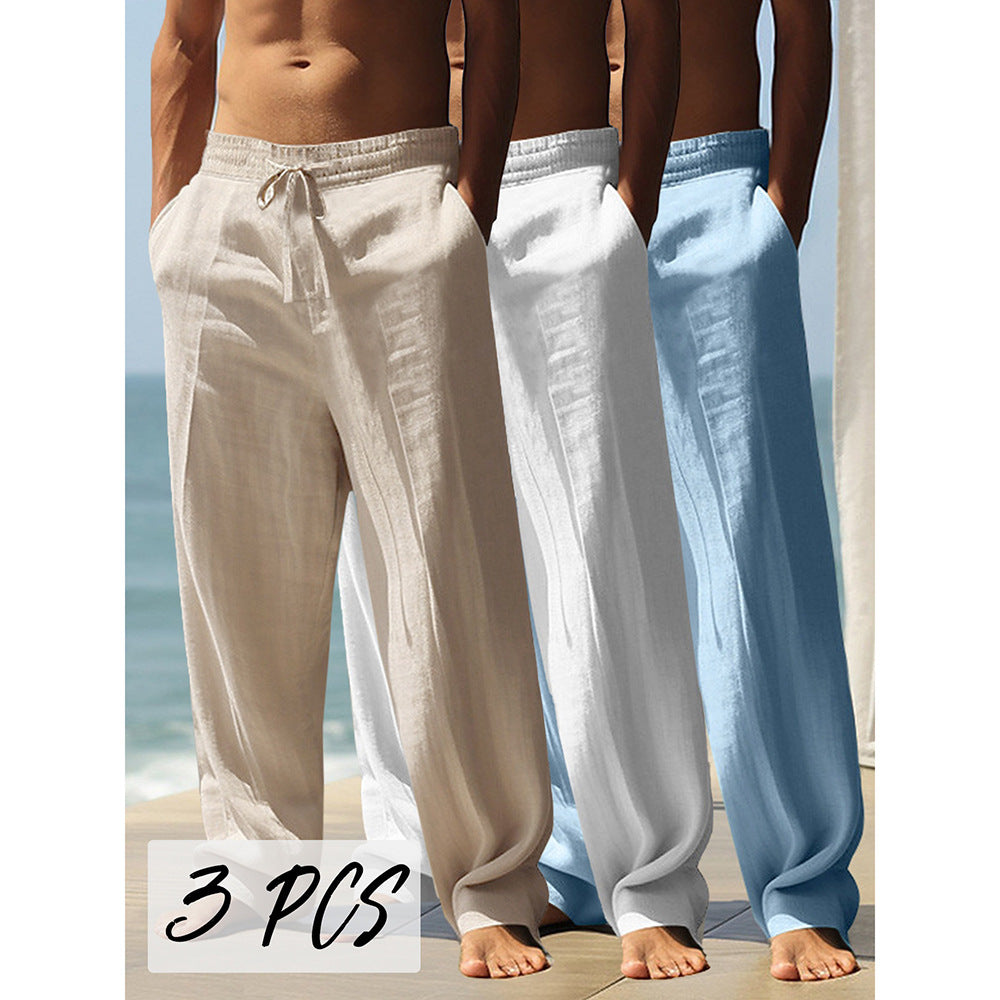Men's Breathable And Loose Sports Straight Long Pants NorixaFashion.com