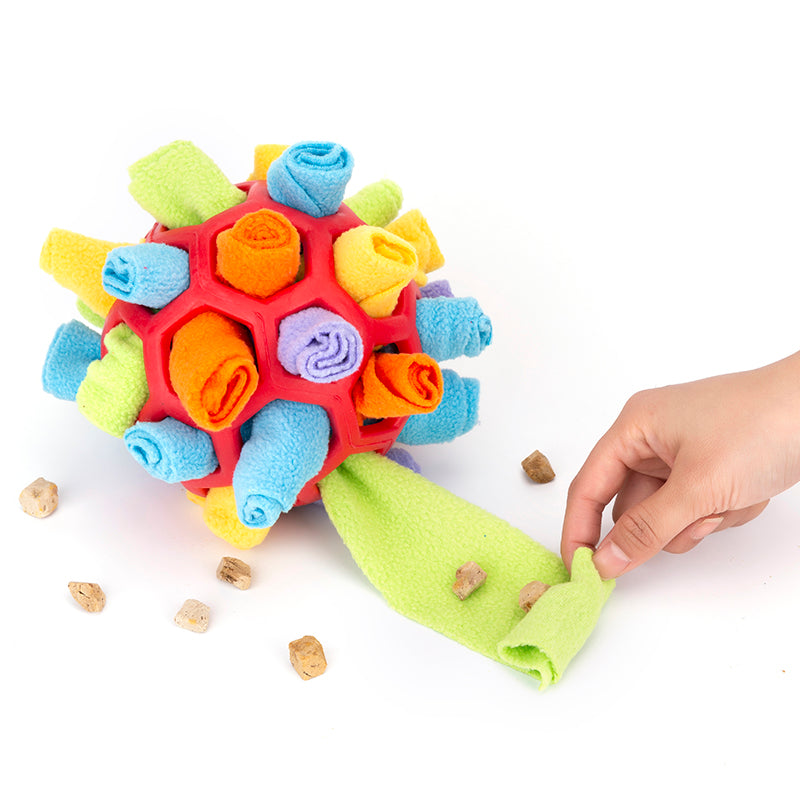 Pet Dog Sniff & Snack Puzzle Ball  Snuffle Ball Canine Enrichment Nose Pad Toys Pets Fashion