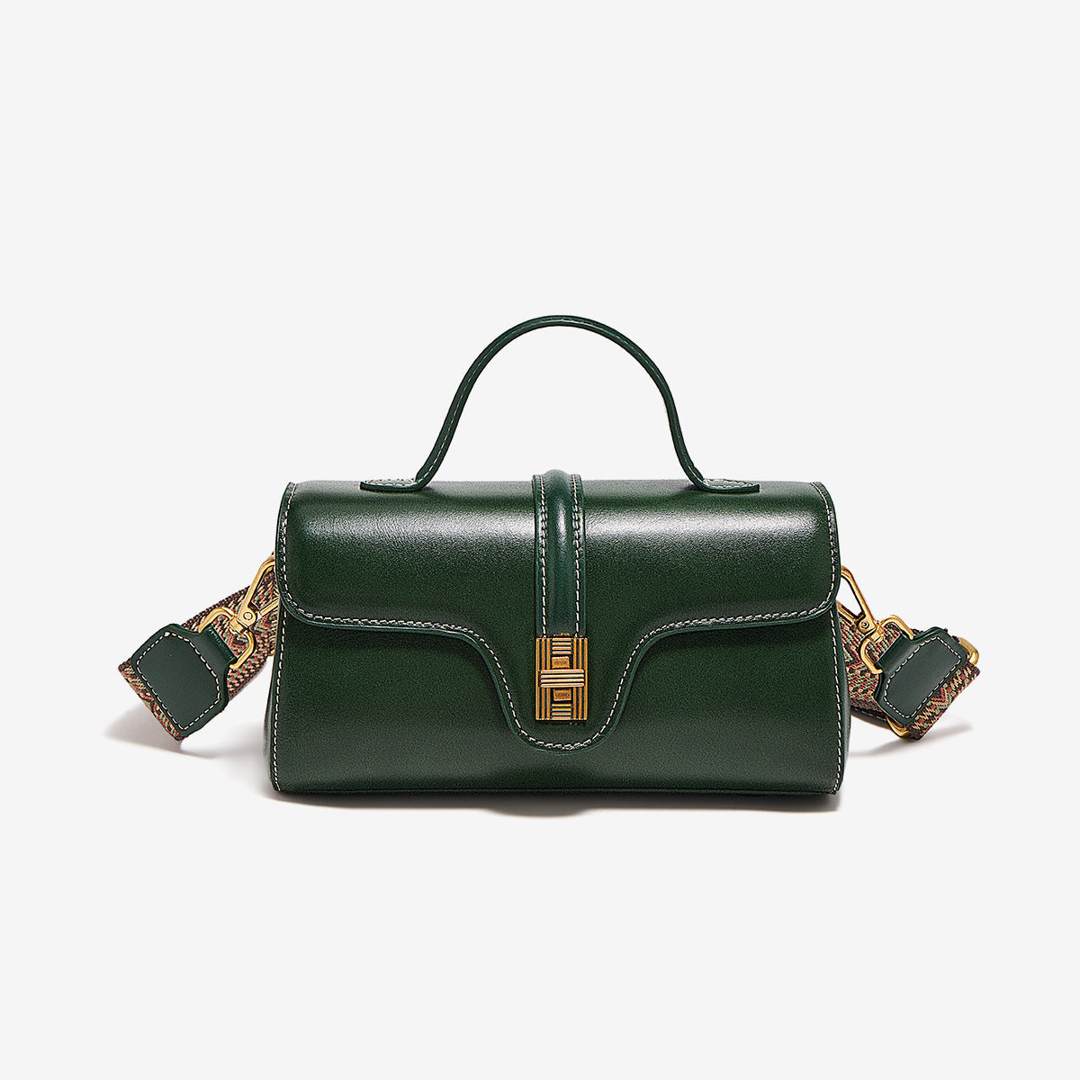 Niche Original High Sense Mild Luxury Retro Cambridge Portable Messenger Bag LadyShow.Store