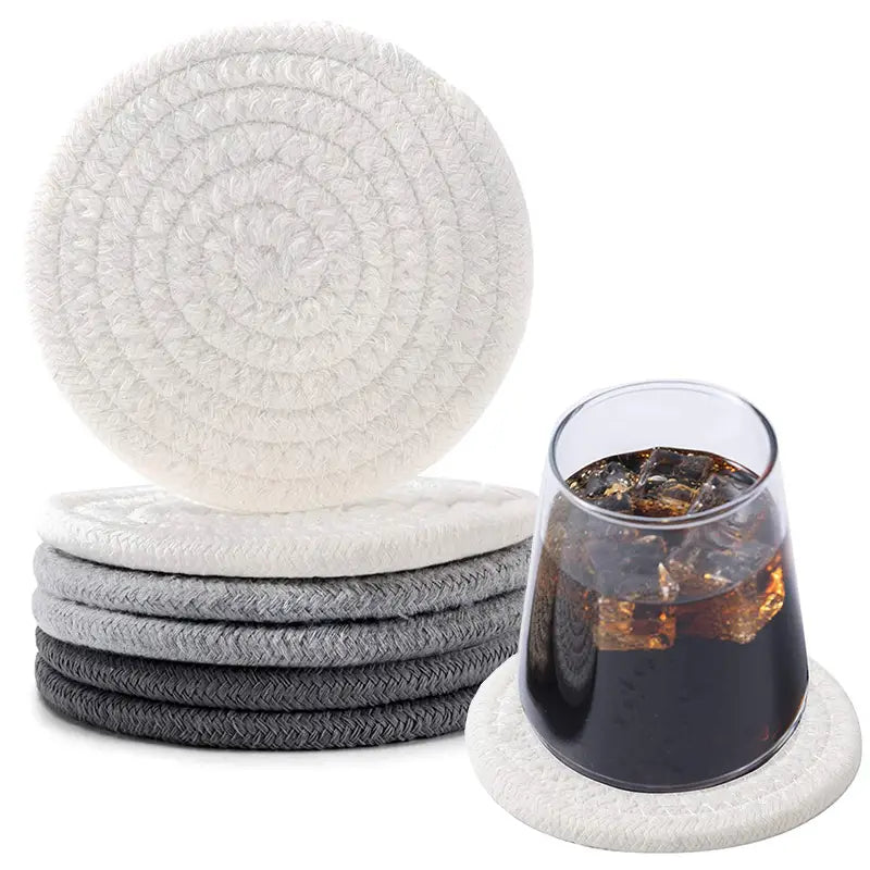 Handmade Braided Fabric Drink Coaster - Super Absorbent Best YouTube Store