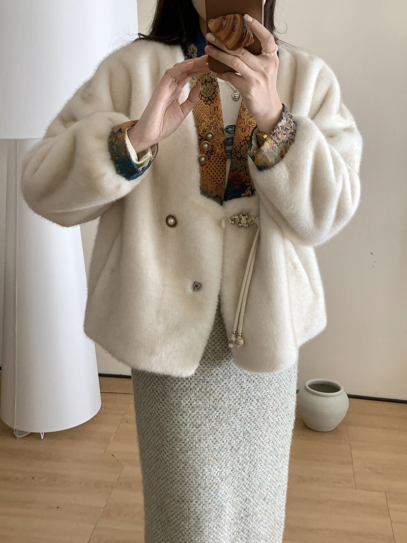 New Chinese Style Environmental Protection Mink Fashionable Coat Best YouTube Store