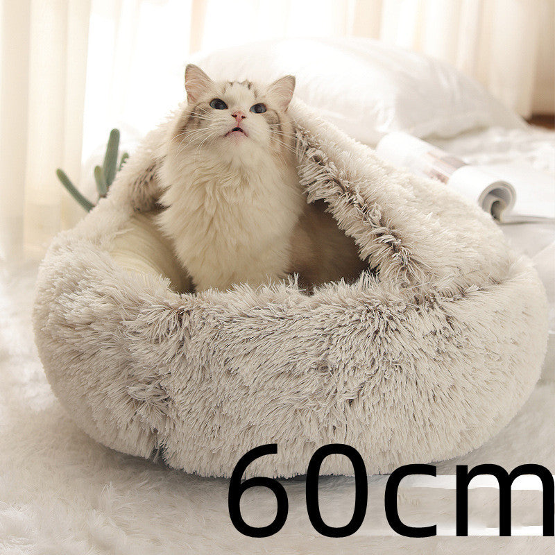 2-in-1 Plush Pet Bed Pets Fashion