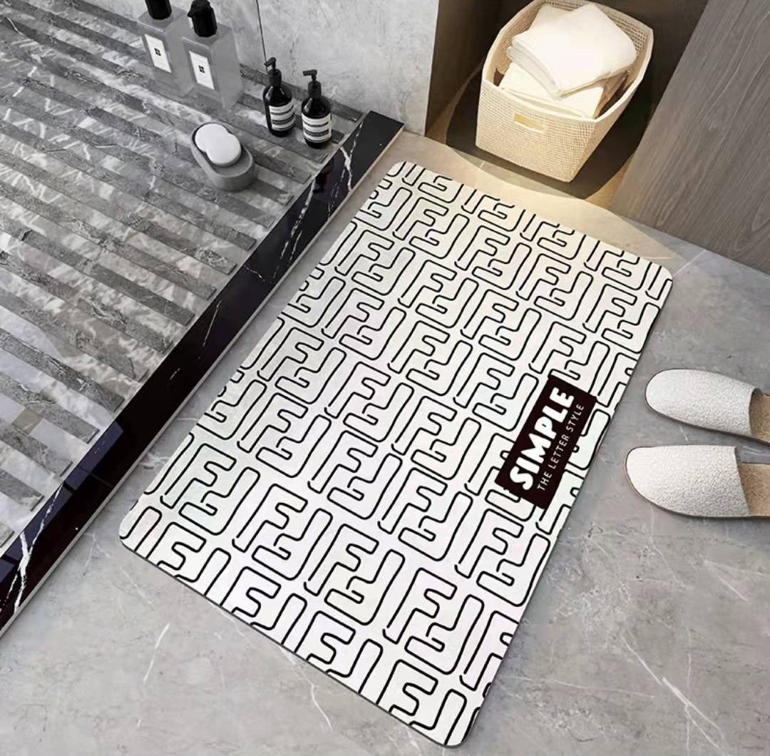 Soft Diatom Mud Floor Mat Bathroom Absorbent Non-slip