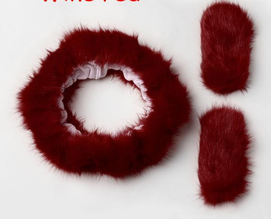 Car Steering Wheel Cover, Pure Wool Plush Design Pi-Mart