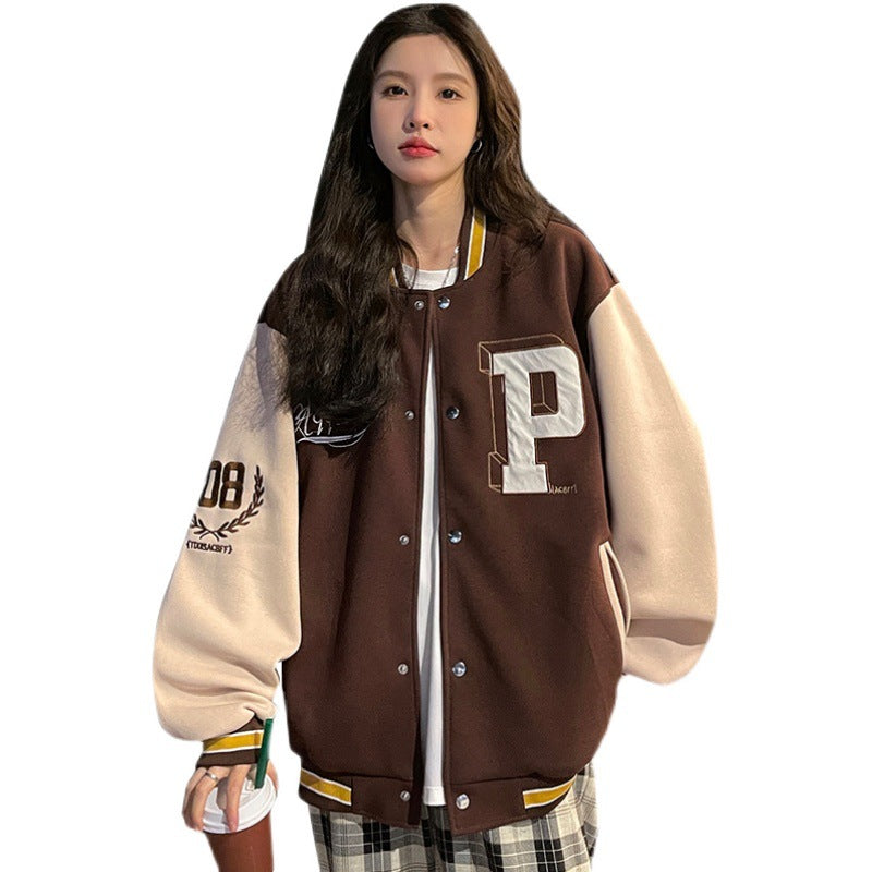 Tide American High Street Hip-hop Student Jacket Top