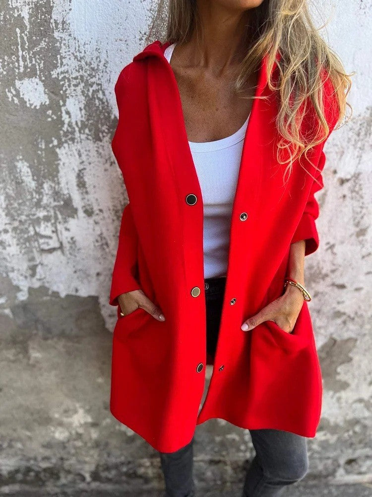 Cross-Border European And American 2026 Autumn And Winter New Fashion Long-Sleeve Solid Color Jacket For Women, Popular On Amazon And Aliexpress NorixaFashion.com