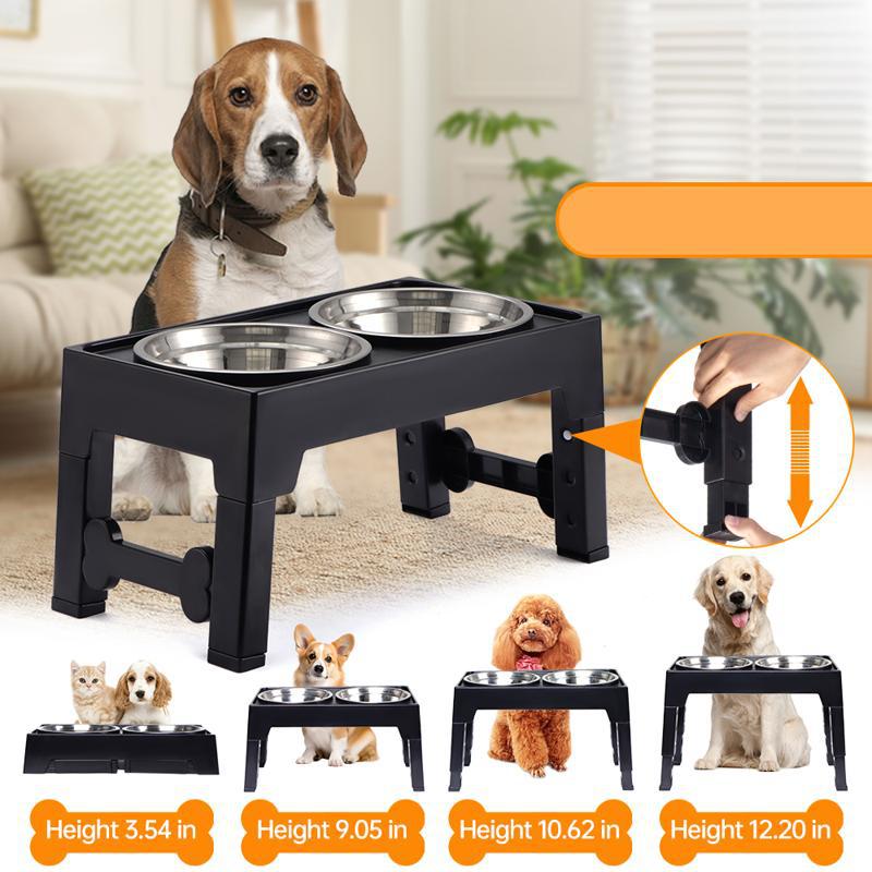 Pet Lifting Feeding Bowl Neck Protection Anti-tumble Medium Large Dog Dedicated Pets Fashion