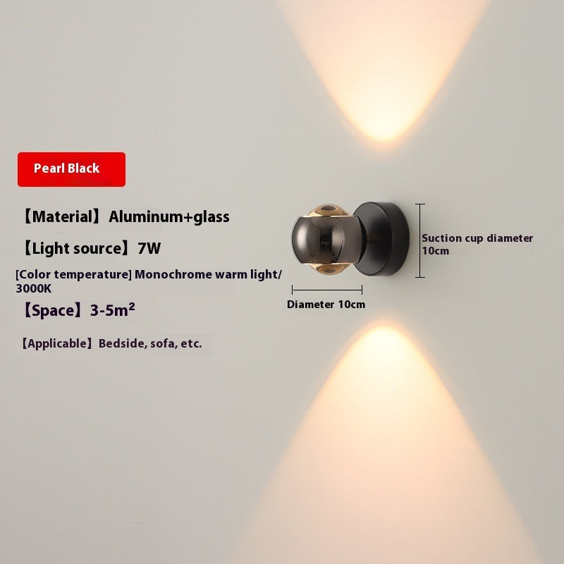 Modern Minimalist Creative Rotatable Bedside Wall Lamp PearlNestDecor.com