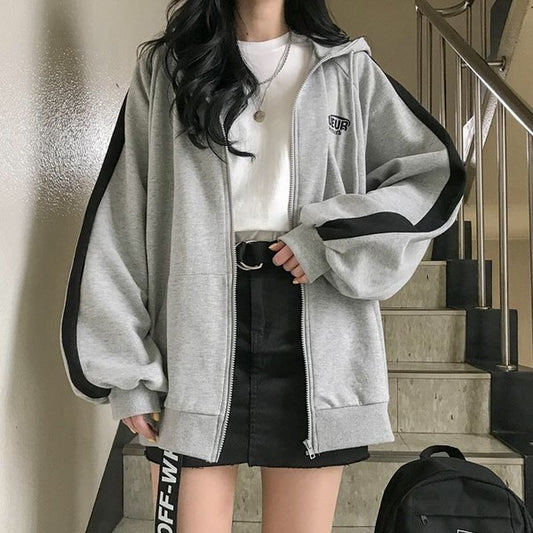 Student Sports Long Sleeved Jacket Grey