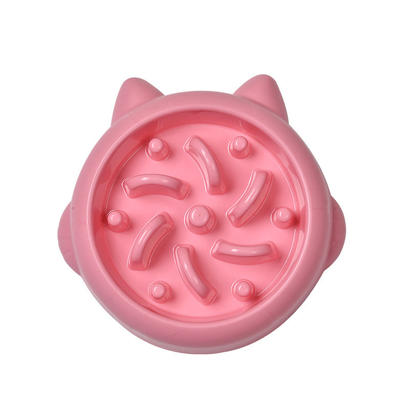 Pet Dog Cat Slow Feeder Bowls Anti Choking Slow Feeder Dish Bowl Home Dog Eating Plate Anti Gulping Bowl Supplies Pets Fashion