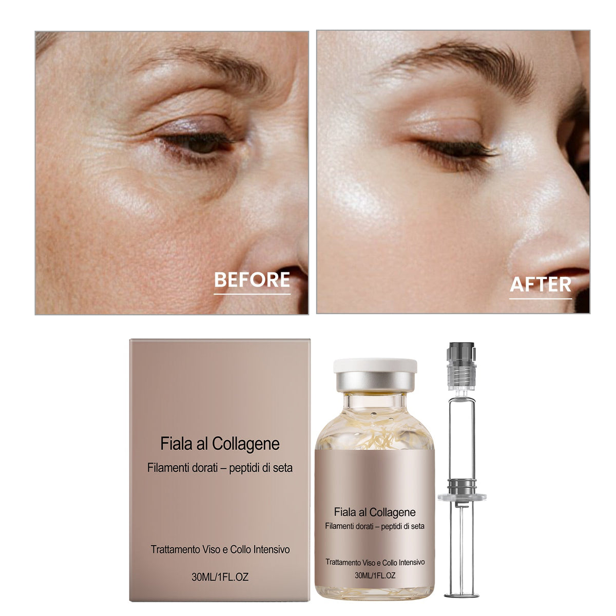 Refreshing Tight Bottle Essence 30ml - 1 Needle Tube  1Box Tri Light Beauty