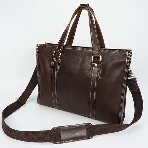 First Layer Cowhide Oily Leather Shoulder Messenger Bag CJD