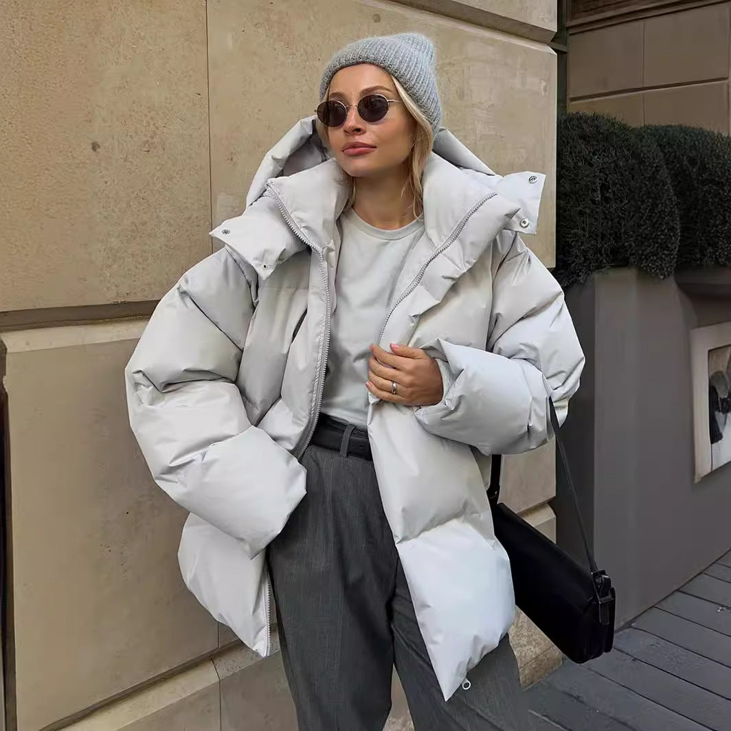 Oversized Cotton Jacket for Women - Fall/Winter 2023 Pi-Mart