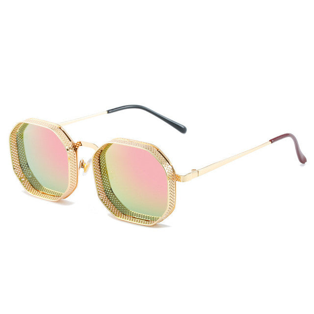 Polygon Hollow Frame Sun Glasses Pi-Mart