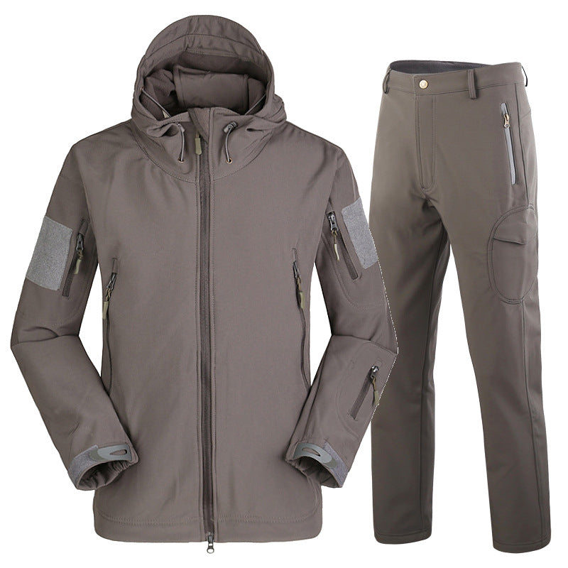 Men's Waterproof Camouflage Fishing Jacket and Pants Set Pi-Mart