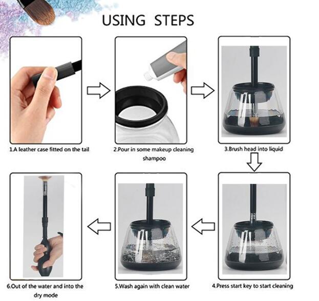 Gourd-Shaped Electric Makeup Brush Cleaner & Dryer LadyShow.Store