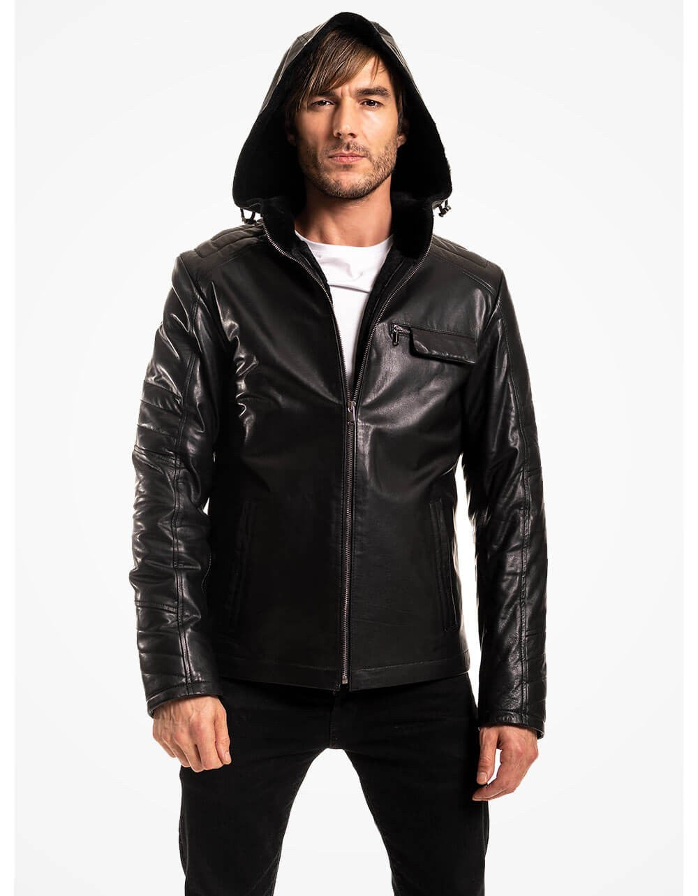 Black Leather Jacket For Men