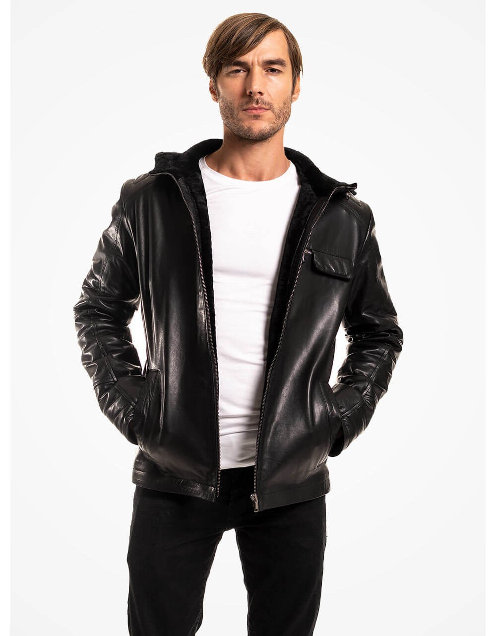 Black Leather Jacket For Men