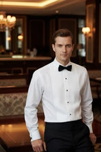 "David" White Wingtip Tuxedo Shirt LuxuryLifeWay Online Store