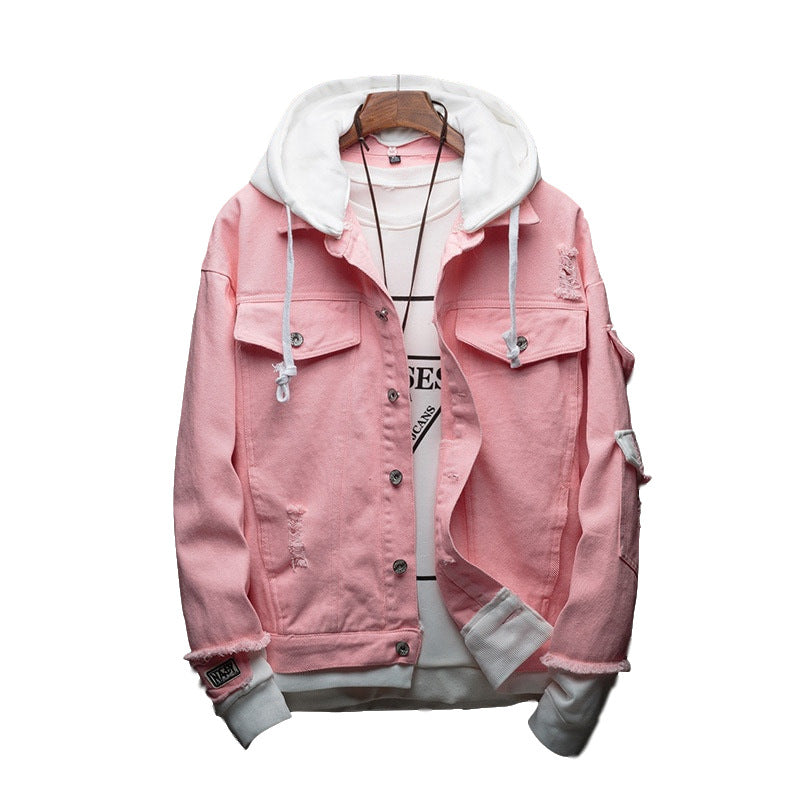 Hooded Denim Jacket Pi-Mart