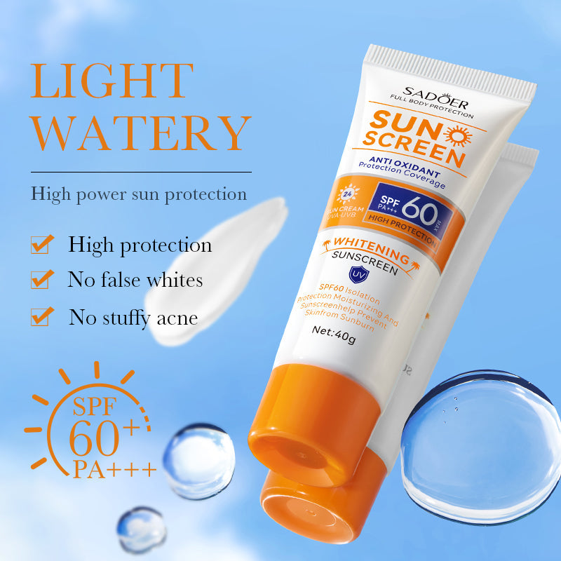 SADOER Sunscreen SFP PA 60 40g Tri Light Beauty