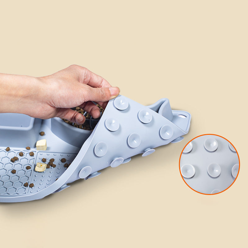 Multifunction Pet Slow Feeder Bowls Dog Licking Mat With Suction Cups For Anxiety Relief Dog Cat Water Drinking Eating Food Pets Fashion