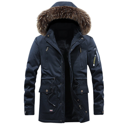 Cotton Men's Mid-length Korean Jacket Winter Plus Down Jacket Best YouTube Store