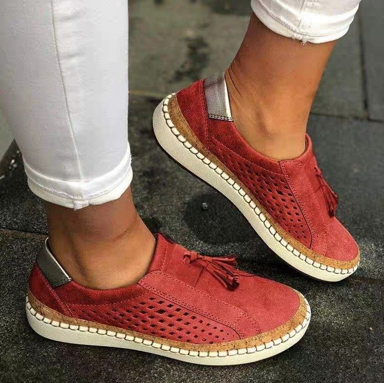 European And American Tassel Fashion Slip-on Women's Slip-on Shoes LadyShow.Store