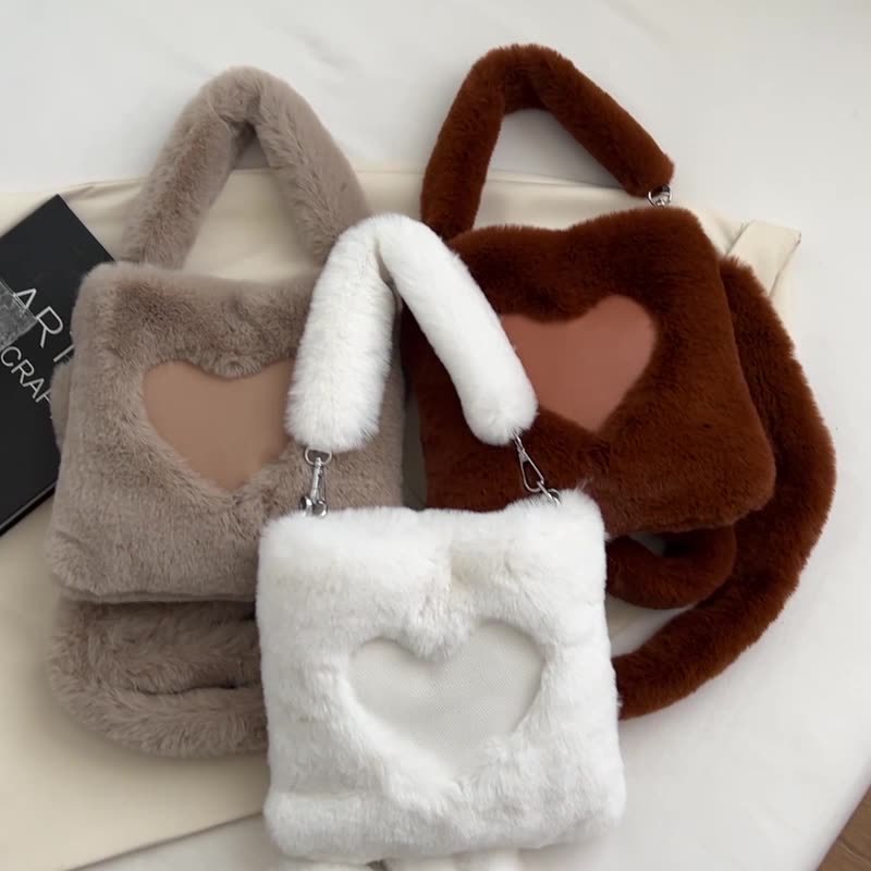 Plush Love Shoulder Tote NorixaFashion.com