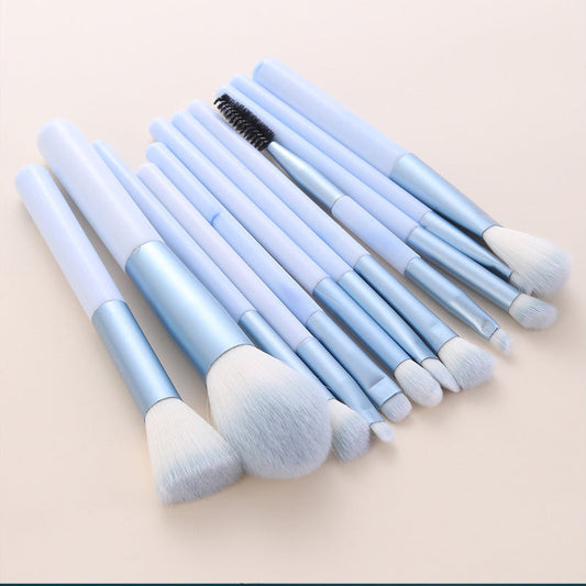 12-piece Clear Sky Makeup Brush Set LadyShow.Store
