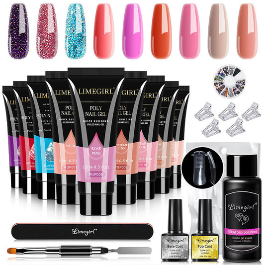 15ML Crystal Extension Ferrule Nail Tip Nail Beauty Tool Set LadyShow.Store