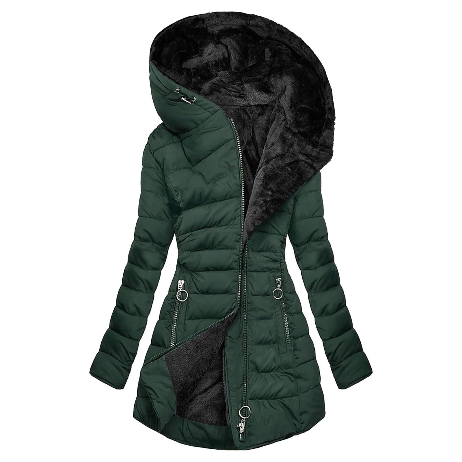 Hooded long-sleeved warm and velvet cotton jacket LuxuryLifeWay Online Store