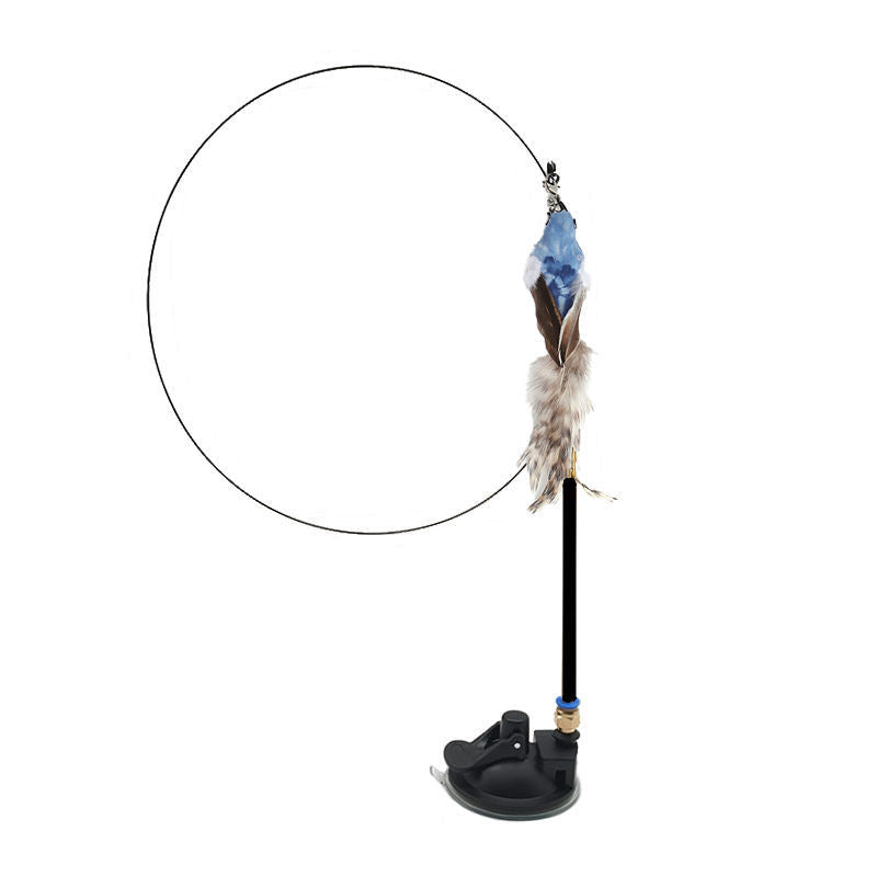 Steel Wire Feather Funny Cat Stick Long Rod Pets Fashion