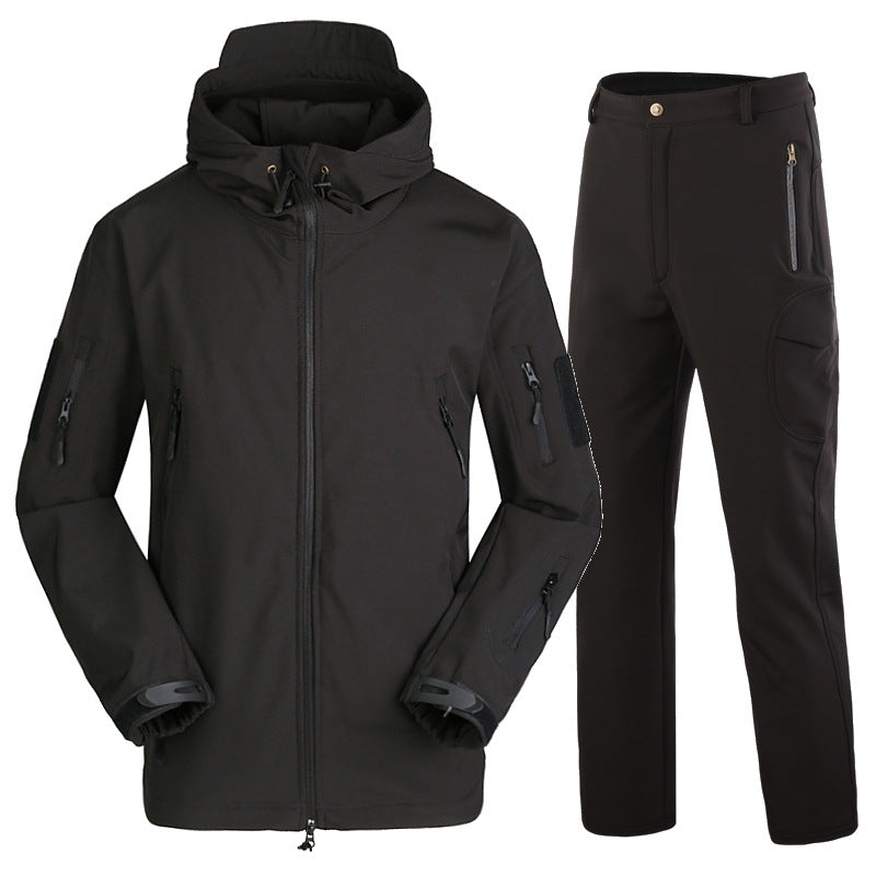Men's Waterproof Camouflage Fishing Jacket and Pants Set Pi-Mart