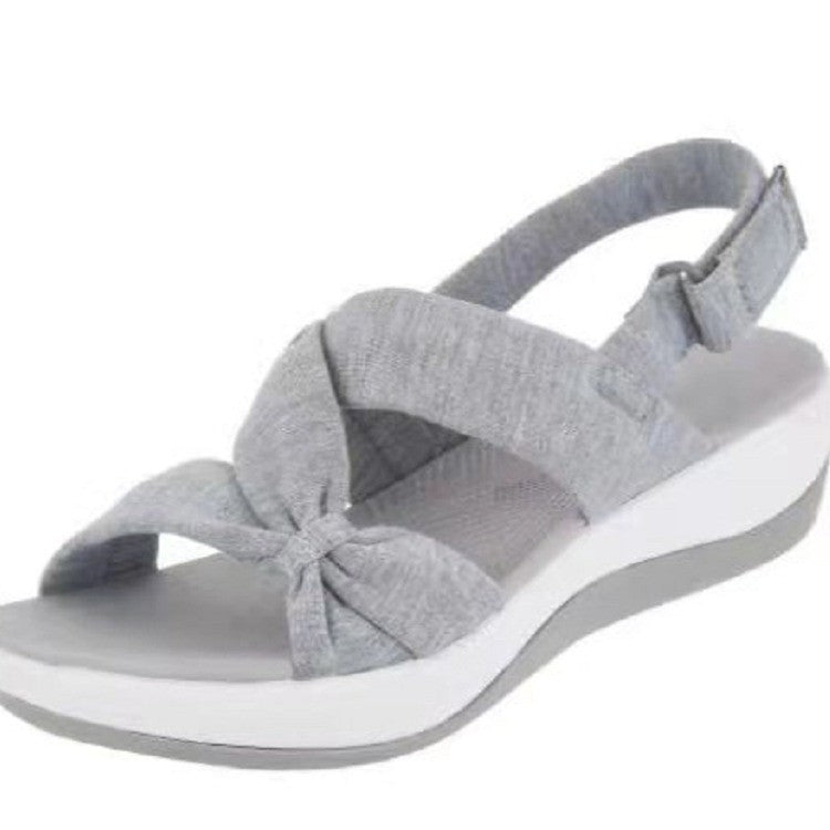 Women's Simple Fish Mouth Platform Roman Sandals LadyShow.Store