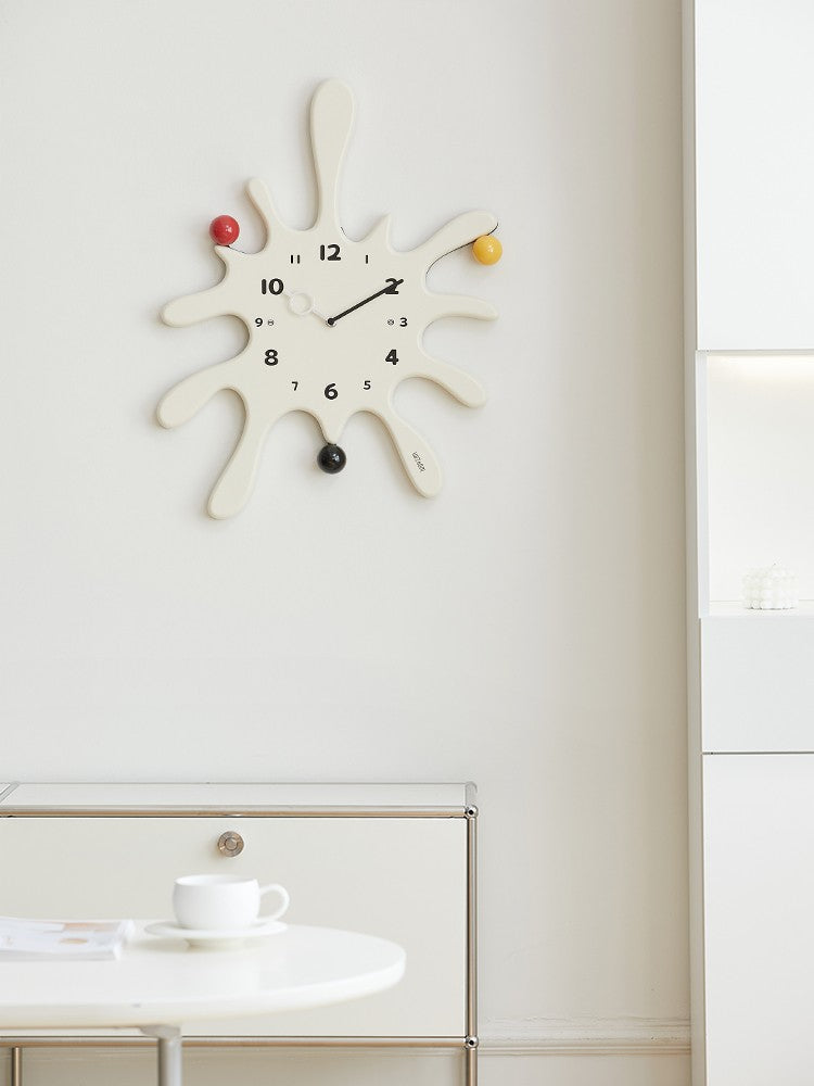 Simple Art Creative Punch-free Wall Clock PearlNestDecor.com