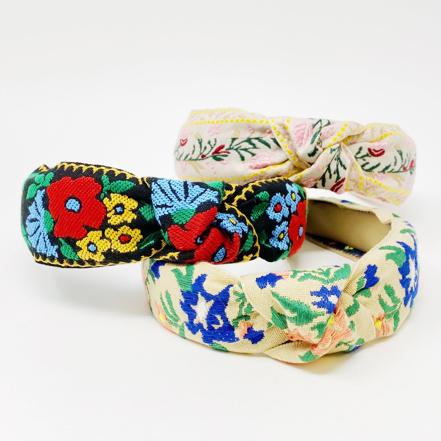French Floral Embroidered Headband LadyShow.Store