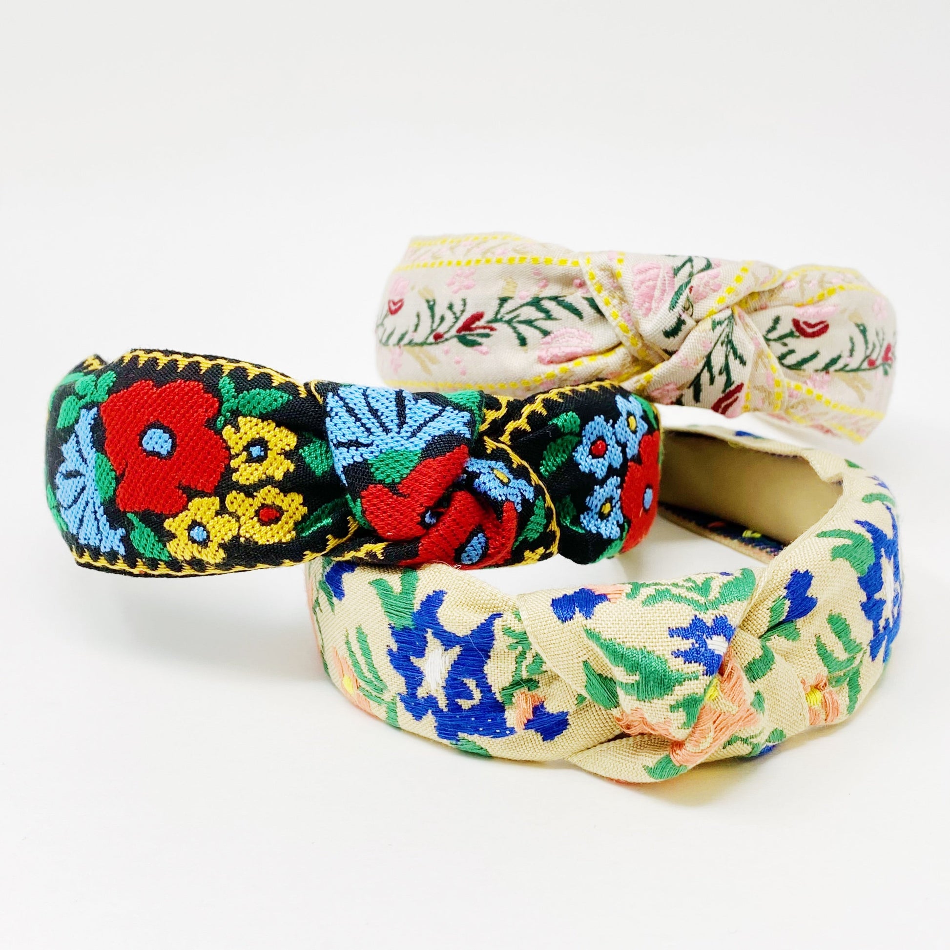 French Floral Embroidered Headband LadyShow.Store