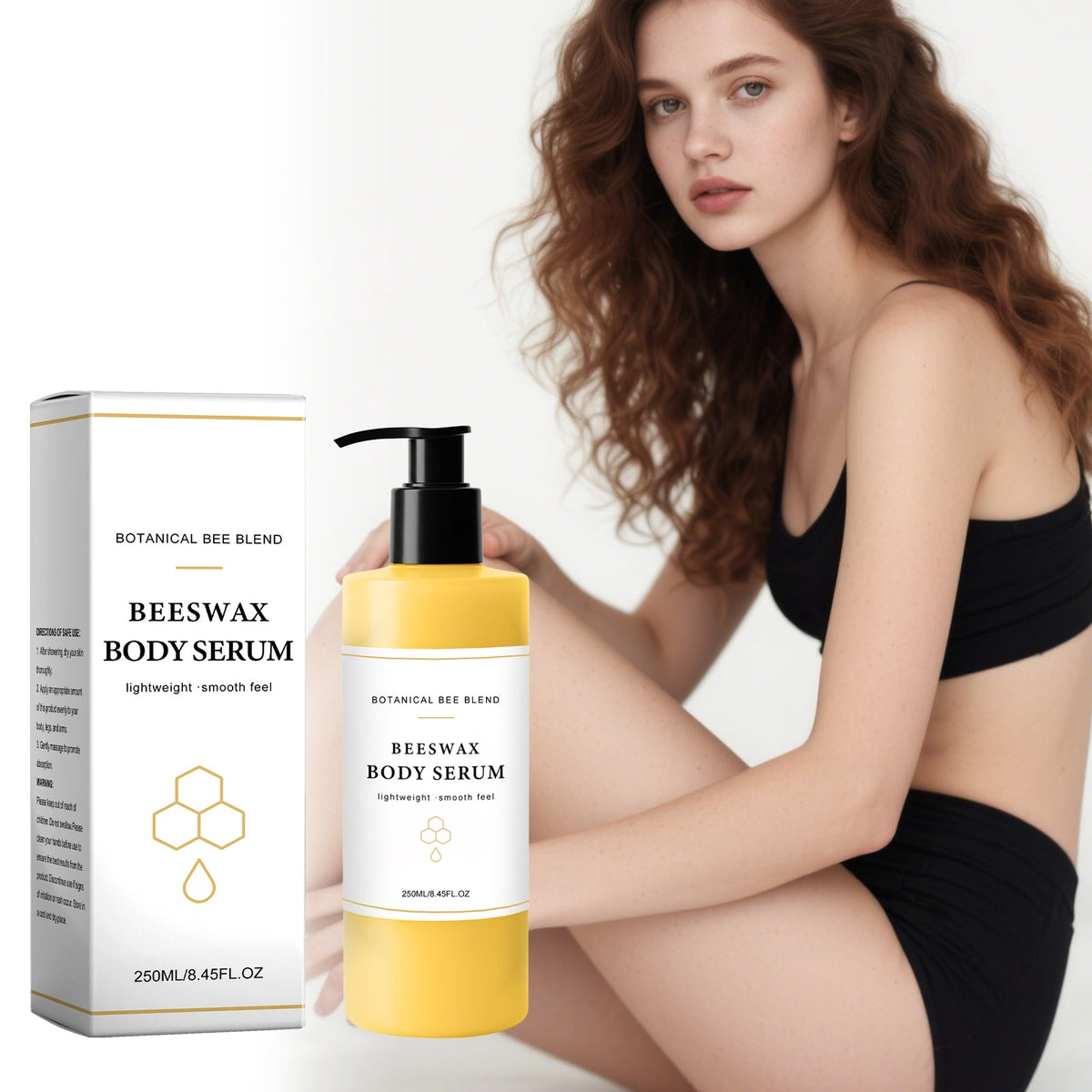 Mild, Moisturizing, Soft And Refreshing Skin Texture, Easy To Apply To The Whole Body, Daily Skin Care, Beeswax Body Essence, 250ml, 1 Box Tri Light Beauty