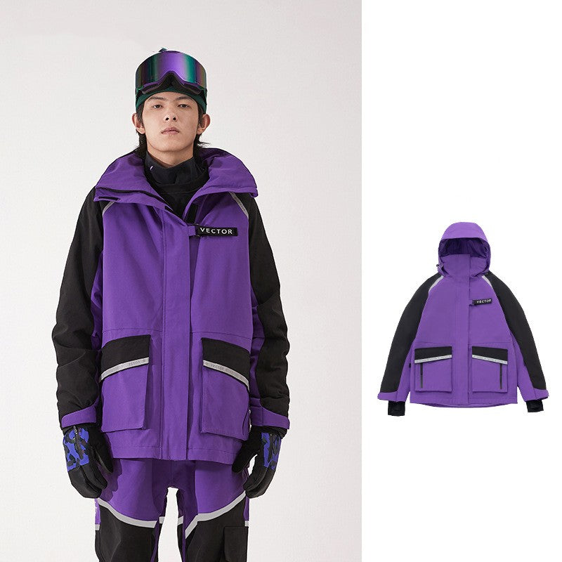 Loose Warm Windproof Waterproof Ski Suit For Men And Women