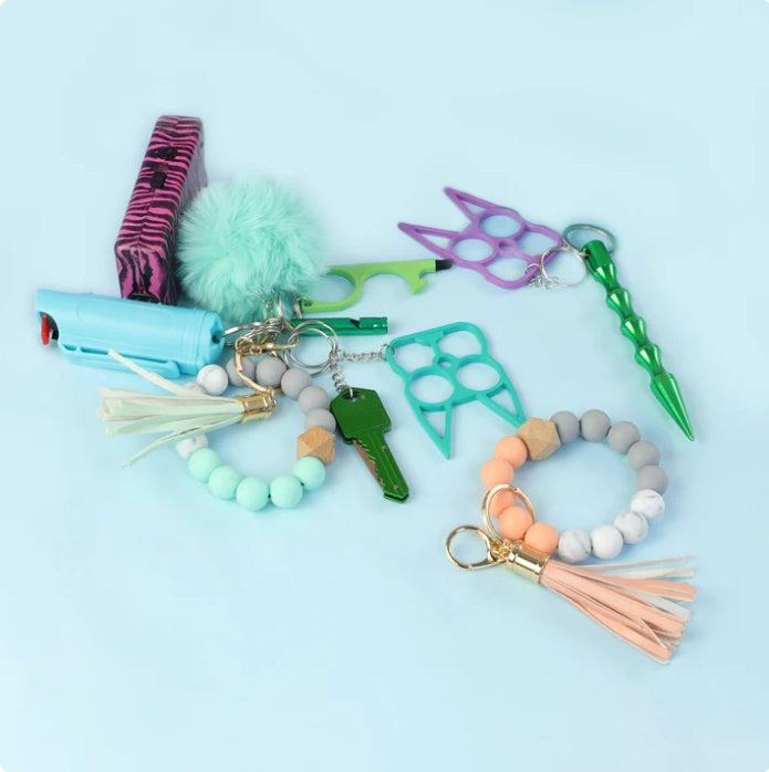 Trendy DIY Custom Combo Self Defense Keychains LadyShow.Store