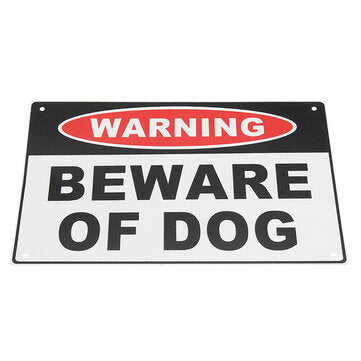 200x300mm Warning Beware of Dog Aluminium Safety Warning Sign House Door Wall Sticker LuxuryLifeWay Online Store