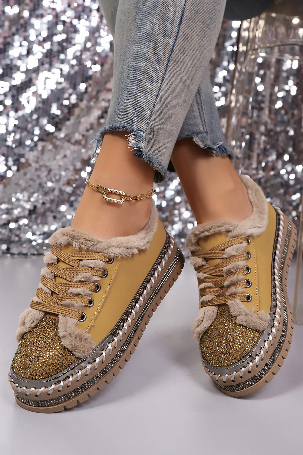 Harper Lace Up Flat Shoes LuxuryLifeWay Online Store