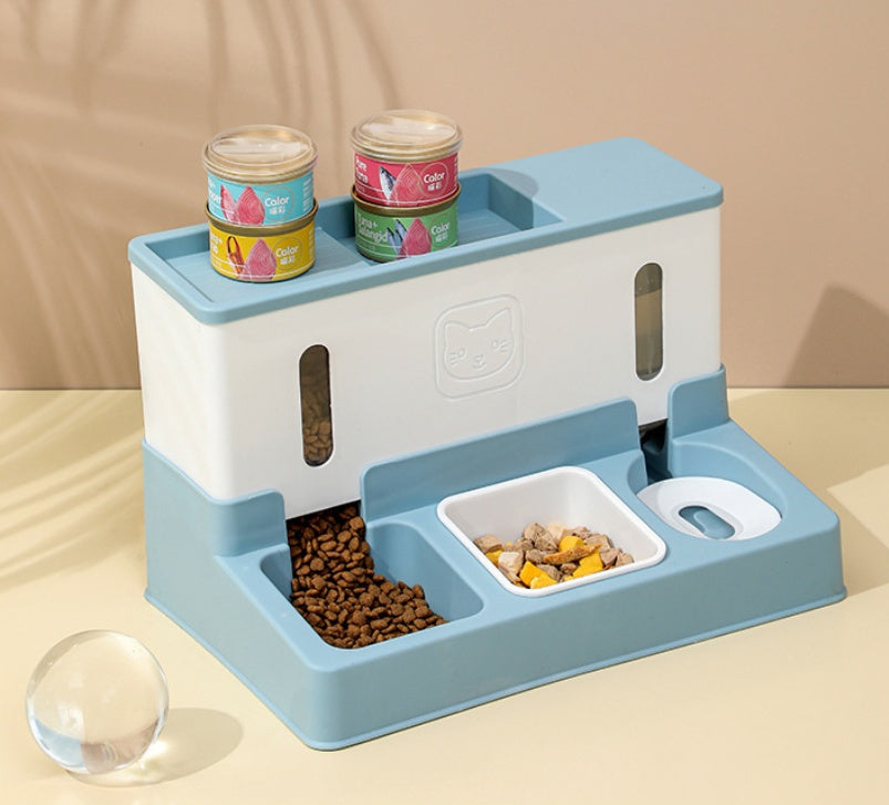 New Model Pet Cat Automatic Water Dispenser Dog Feeder Water Dispenser Combined Dog Pet Supplies Pets Fashion