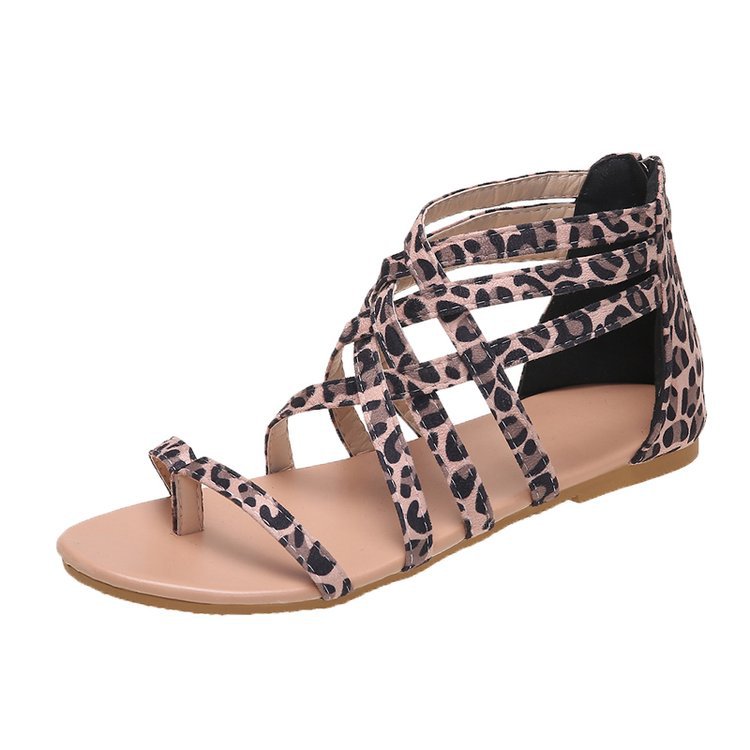 Flip-flops Flat Cross Straps European And American Roman Sandals LadyShow.Store