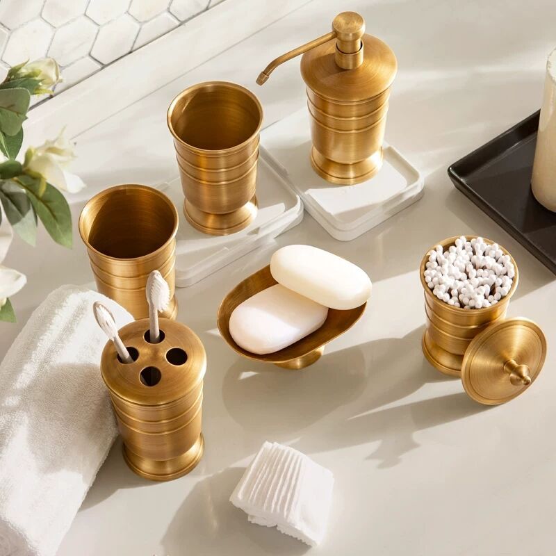 Bronze Bathroom Accessories Set