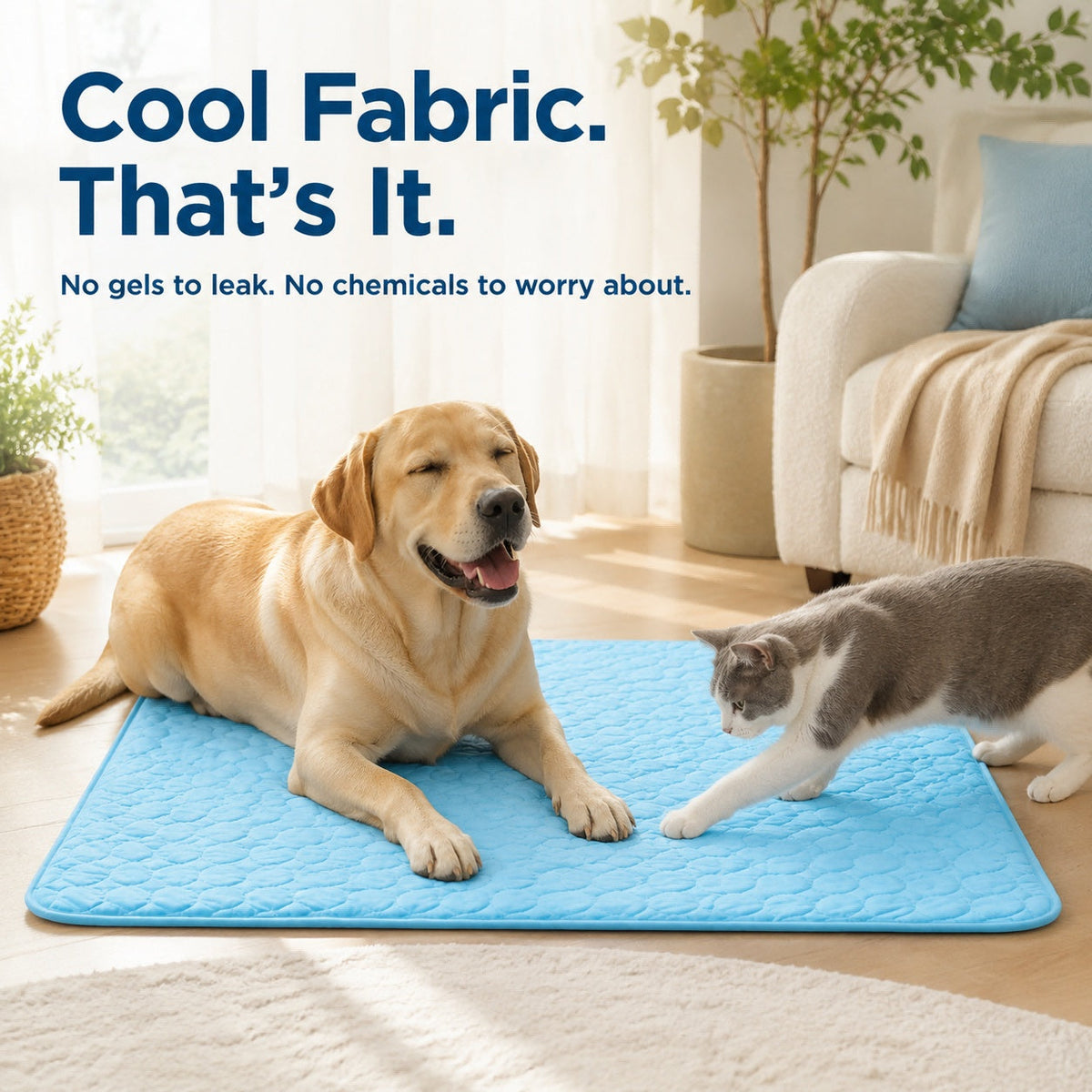Round Pet Cooling Ice Pad - Summer Cooling Mat For Dogs & Cats Pets Fashion