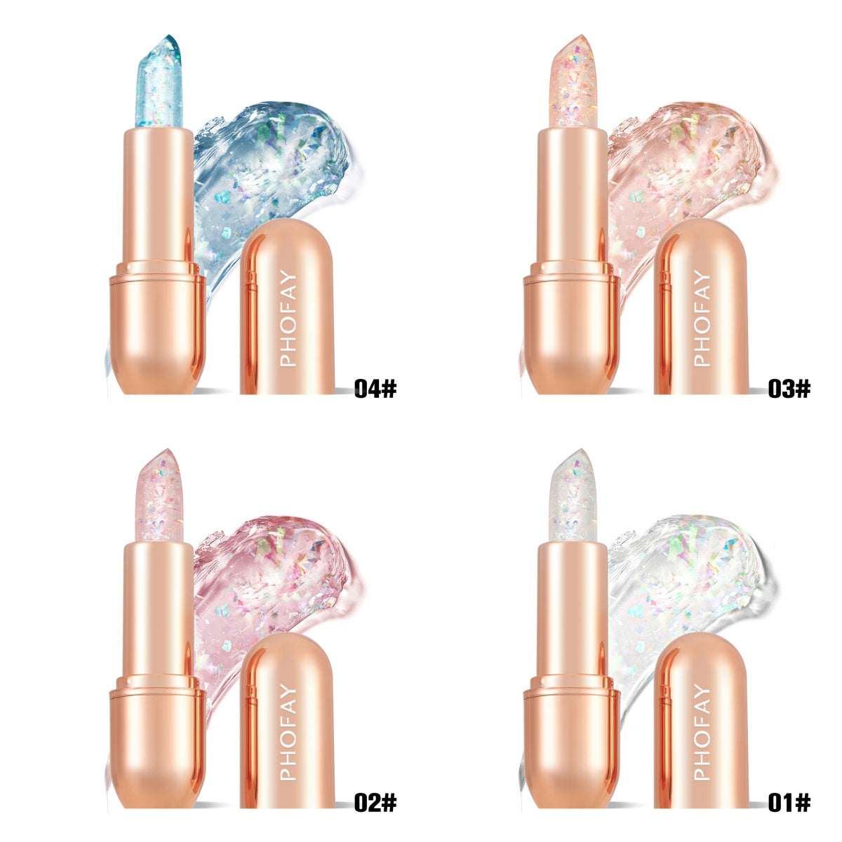 PHOFAY Moisturizing Jelly Warm Lipstick LadyShow.Store