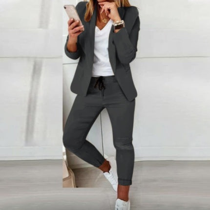Ladies Fashion OL Suit Trousers Suit NorixaFashion.com