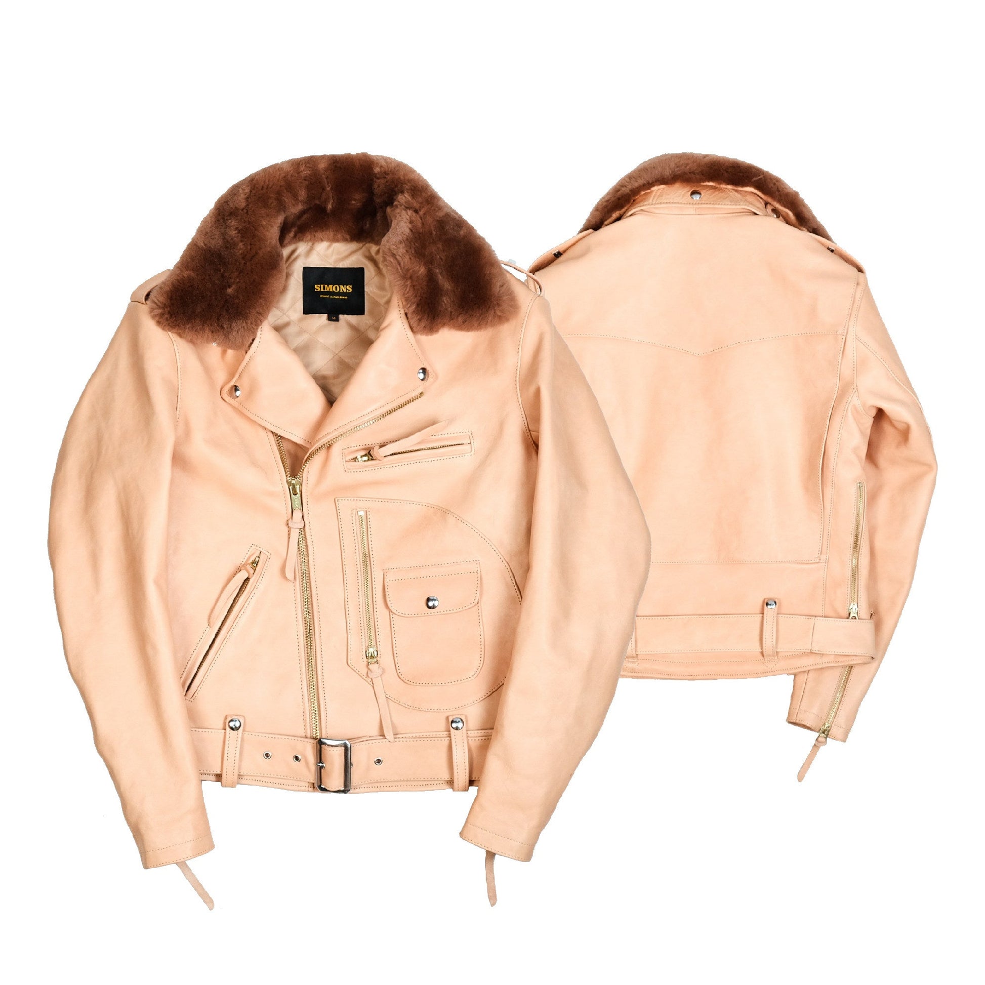 Detachable Fur Collar And Belt Fully Equipped Men's Jacket LadyShow.Store